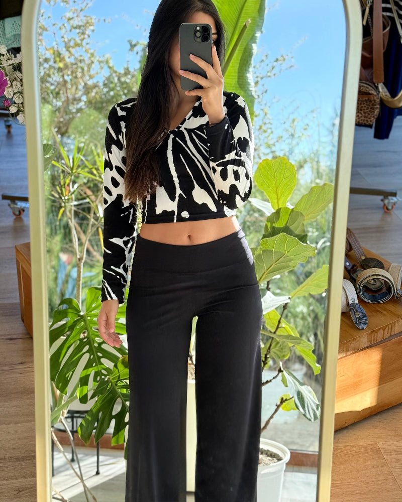 Top Lycra Manga Larga