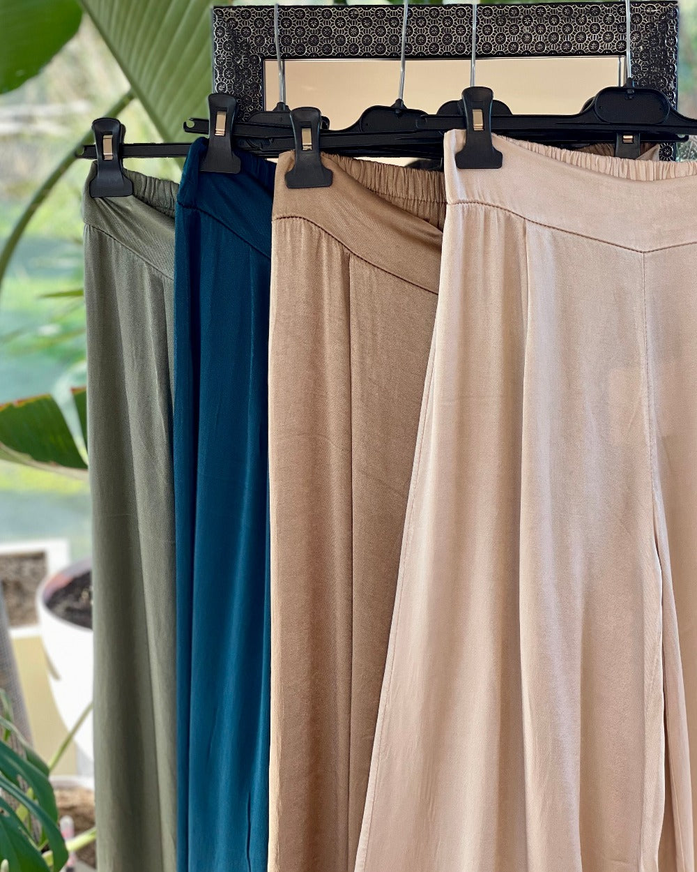 Palazzo Crop Satin