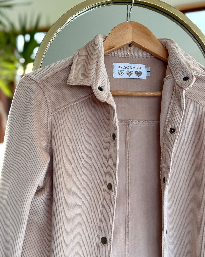 Sobrecamisa Cotelé Beige