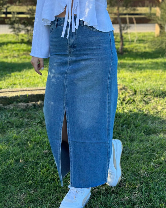 Maxi-falda Denim