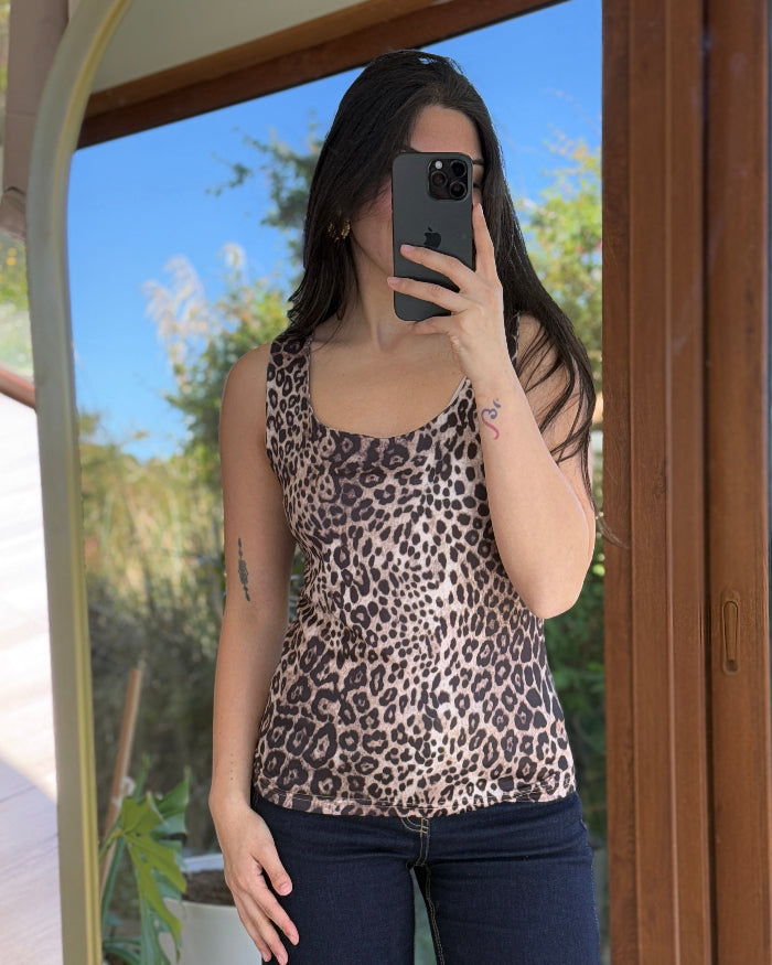 Polera Cheeta Print