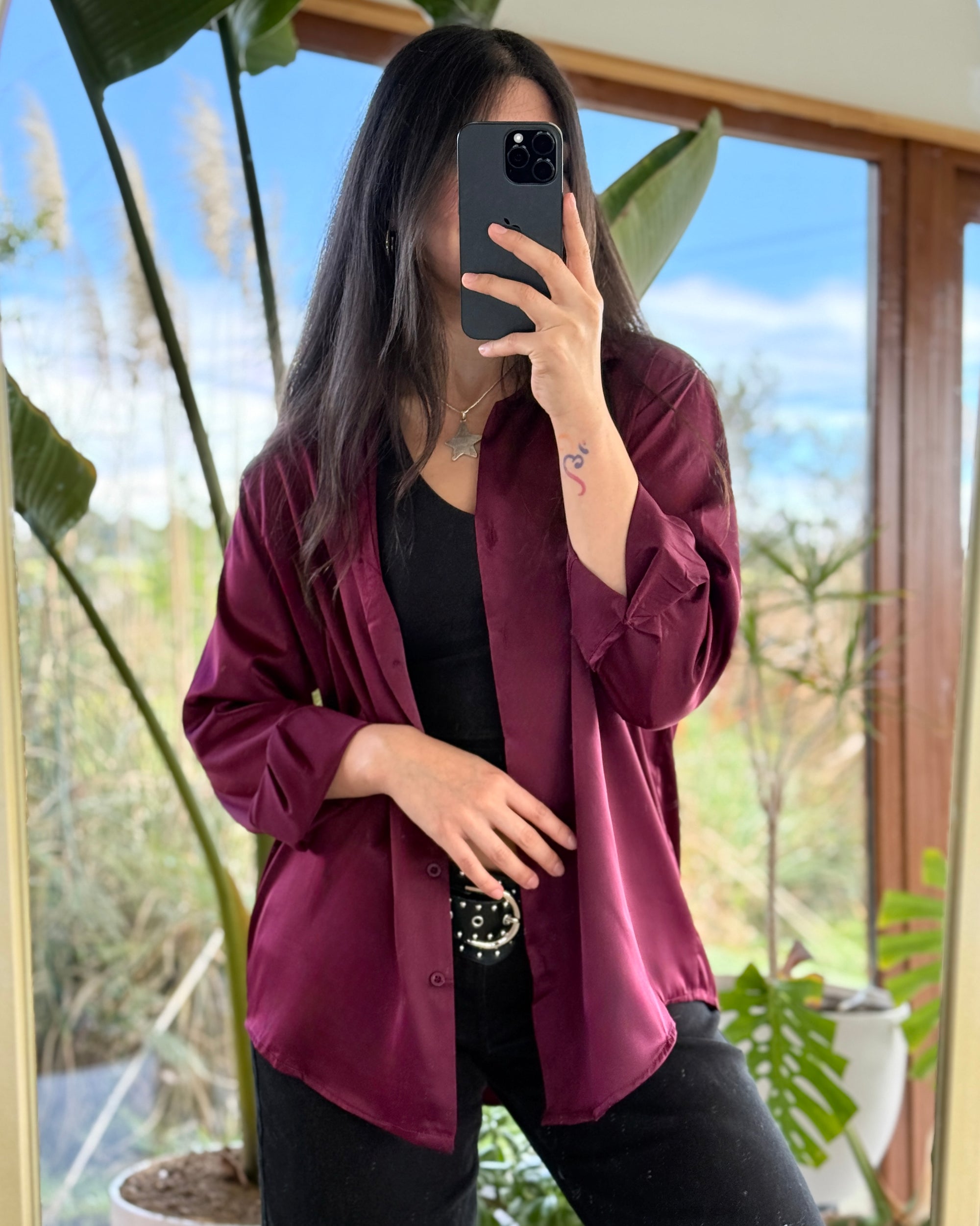 Blusa Satín Rosario