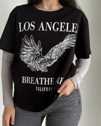 Polera Estampada Los Angeles