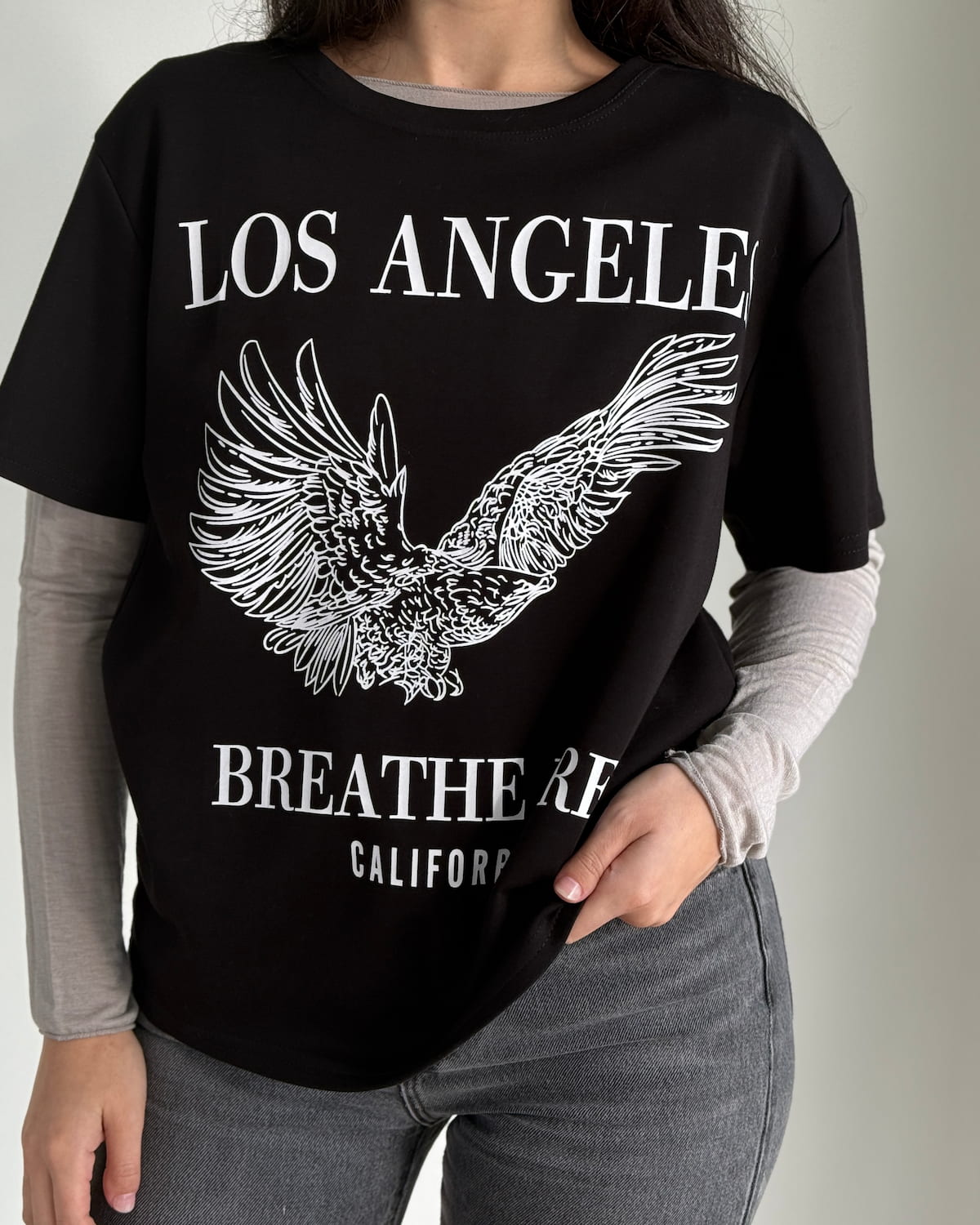 Polera Estampada Los Angeles