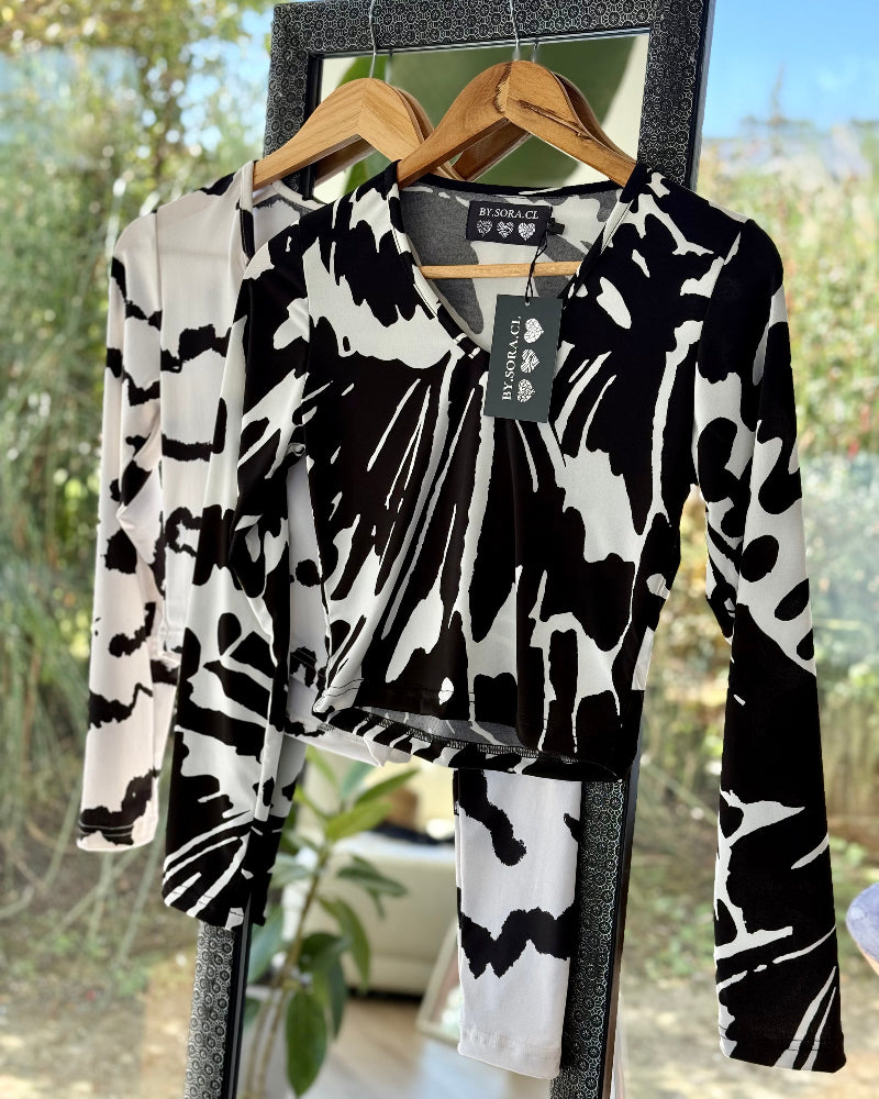 Top Lycra Manga Larga