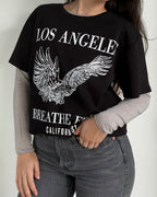 Polera Estampada Los Angeles