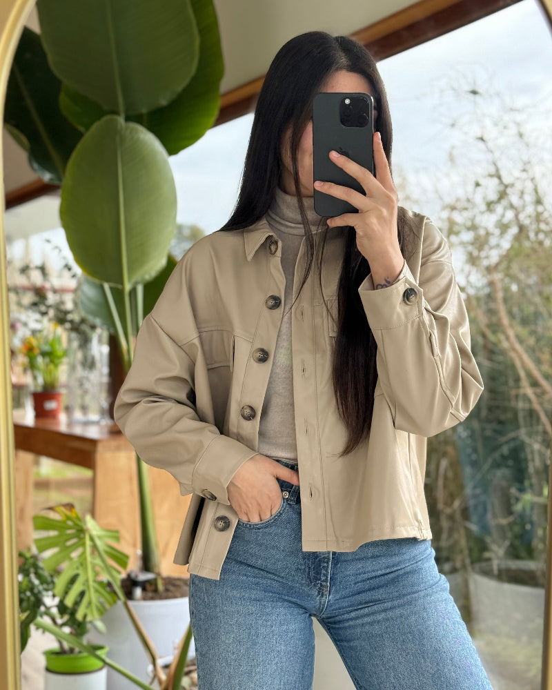 Sobrecamisa Ecocuero Gardenia