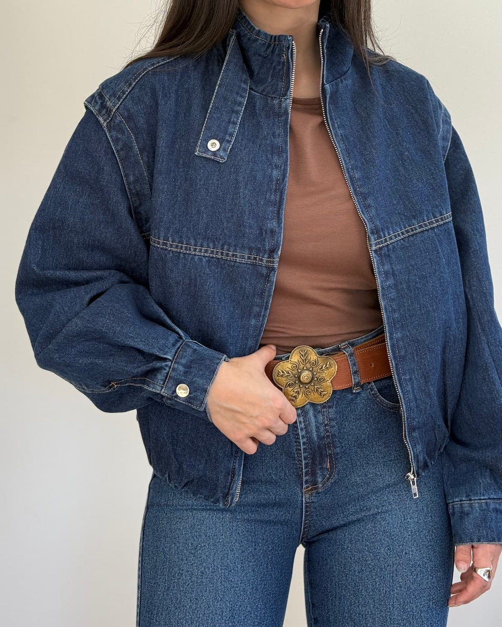 Bomber Denim Clara
