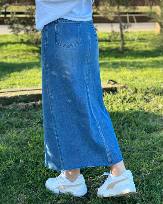 Maxi-falda Denim