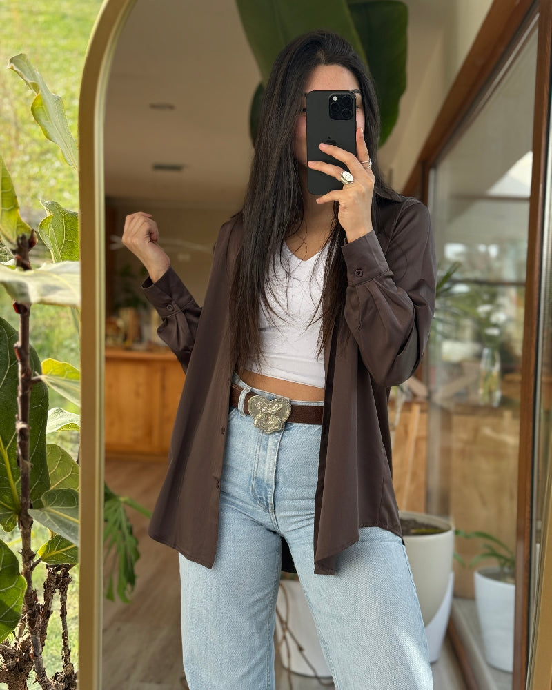 Blusa Satín Rosario