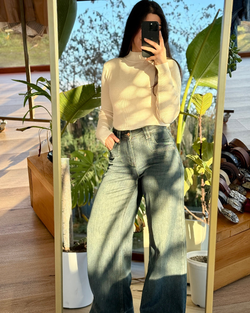 Jeans Wide Leg Oporto